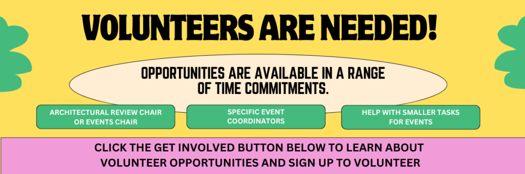 Volunteers are needed
click the get involved button below to learn about volunteer opportunities and sign up to volunteer